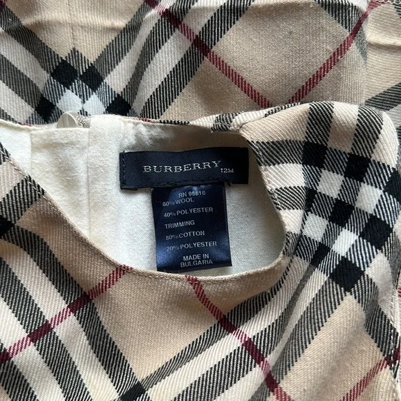 Burberry vintage baby dress classic print - Picture 3 of 9
